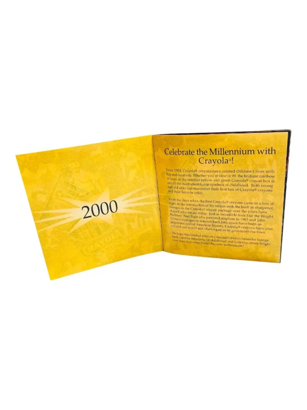 Crayola's Millennium Collector Tin With 64 Crayons And Sharpener, New, USA